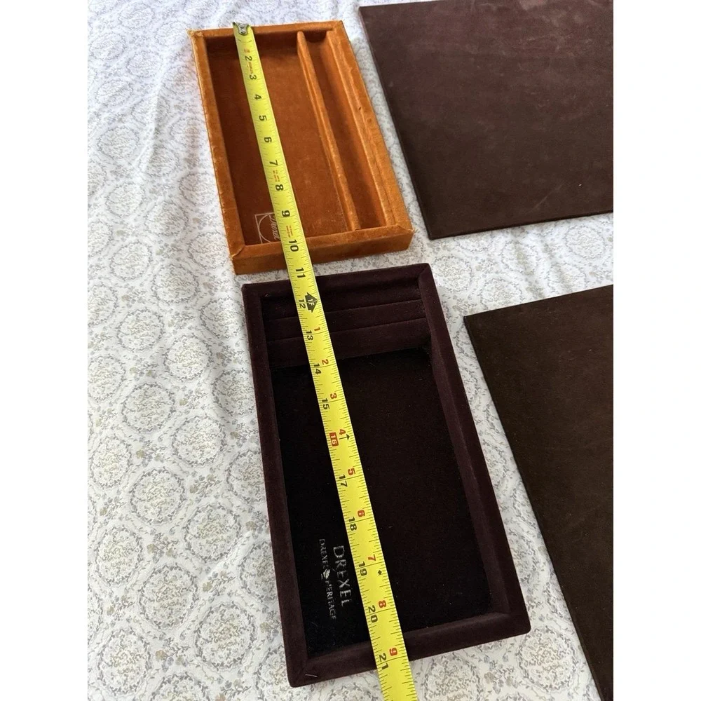 Drexel Heritage Vintage Replacement Drawer Inserts Velvet Valet &‎ Jewelry Tray
